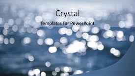  Presentation with abstract light - Slides with sun light reflections on blue background and a light blue colored foreground