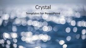  Presentation with aqua - Slide deck consisting of sun light reflections on blue background and a light blue colored foreground