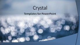  Presentation with aqua - Colorful slide deck enhanced with sun light reflections on blue backdrop and a light blue colored foreground