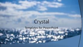  Presentation with aqua - PPT theme enhanced with sun light reflections on blue background and a light blue colored foreground