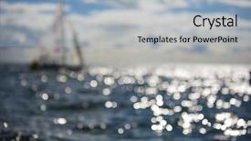  Presentation with water sun - PPT layouts enhanced with sun light reflections on blue background and a  colored foreground