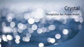  Presentation with water sun - PPT theme consisting of sun light reflections on blue background and a  colored foreground