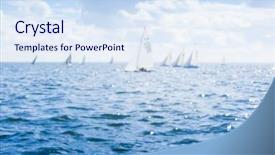  Presentation with aqua - Beautiful PPT layouts featuring sun light reflections on blue backdrop and a  colored foreground