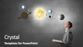  Presentation with book - Beautiful PPT layouts featuring sun moon - businessman with opened book backdrop and a  colored foreground