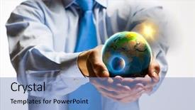  Presentation with hands holding - Audience pleasing slide set consisting of hippy - magnetic cartridge for the tape backdrop and a dark gray colored foreground