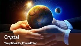  Presentation with nasa - Cool new slide deck with sun moon - close up image of human backdrop and a tawny brown colored foreground