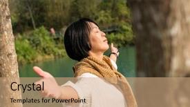  Presentation with sun stars moon - Audience pleasing PPT theme consisting of sun moon lake nantou taiwan backdrop and a coral colored foreground