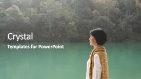  Presentation with sun stars moon - Cool new slide deck with sun moon lake nantou taiwan backdrop and a dark gray colored foreground