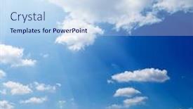  Presentation with sky sun - Presentation with flare sunlight daylight outdoors abstract - sun on blue sky background and a sky blue colored foreground