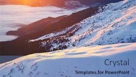  Presentation with illuminate - Slide set with sun-rays-illuminate-the-mountain background and a teal colored foreground