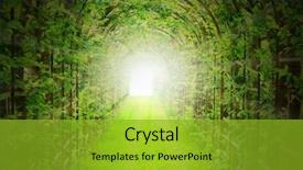  Presentation with fresh start - Presentation theme featuring sun rays in fresh background and a gold colored foreground