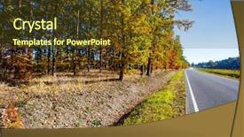  Presentation with colorful nature borders - Amazing PPT theme having sun rays light brown - fall landscape colorful fall nature backdrop and a  colored foreground