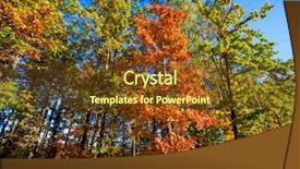  Presentation with light rays - Slides consisting of sun rays light brown - fall landscape colorful fall nature background and a  colored foreground