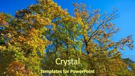  Presentation with light rays - PPT theme with sun rays light brown - fall landscape colorful fall nature background and a  colored foreground