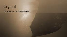  Presentation with reflection - PPT layouts consisting of sun-reflection-in-blacksea background and a coral colored foreground