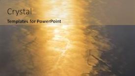  Presentation with flight - Colorful slide deck enhanced with sun-reflection-in-mediterranean backdrop and a yellow colored foreground