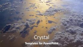  Presentation with flight - Slide deck featuring sun-reflection-in-mediterranean background and a tawny brown colored foreground