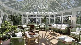  Presentation with luxury - Colorful slide deck enhanced with sun room in luxury home backdrop and a gray colored foreground