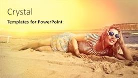  Presentation with sun power - PPT theme featuring sun's power background and a white colored foreground