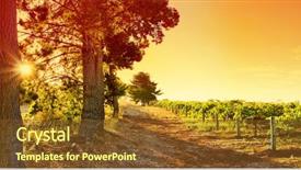  Presentation with sun rising over north america - Presentation design consisting of sun sets over an australian background and a tawny brown colored foreground