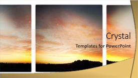  Presentation with sun rising over north america - Slide set with sun sets over landscape waikato background and a coral colored foreground