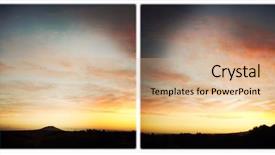  Presentation with sun rising over north america - Audience pleasing presentation design consisting of sun sets over landscape waikato backdrop and a coral colored foreground