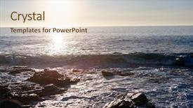  Presentation with aspiration pneumonia - Colorful PPT layouts enhanced with sun setting on horizon peaceful backdrop and a lemonade colored foreground