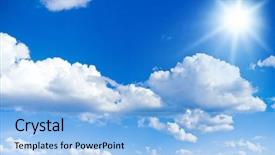  Presentation with skies - PPT layouts consisting of sun shining bright background and a light blue colored foreground