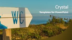  Presentation with capsule hotel takes a drug - Theme with sun signs - sign that takes background and a teal colored foreground