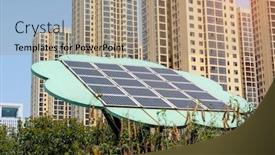  Presentation with sun power - Amazing PPT layouts having sun-solar-power-street-panel backdrop and a coral colored foreground