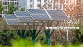  Presentation with sun power - Cool new theme with sun-solar-power-street-panel backdrop and a coral colored foreground