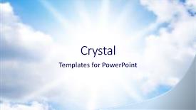  Presentation with gates to heaven - Presentation design featuring sun sunshine - peaceful heaven idyllic wallpaper background and a sky blue colored foreground