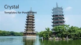  Presentation with sun stars moon - PPT theme featuring sun the other the moon background and a  colored foreground