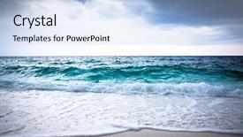  Presentation with sea and beach - Amazing slide deck having sun wind rain storm - beautiful beach and tropical sea backdrop and a light blue colored foreground
