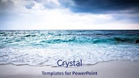  Presentation with sea and beach - PPT layouts with sun wind rain storm - beautiful beach and tropical sea background and a sky blue colored foreground