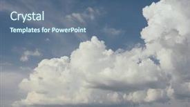  Presentation with dark blue sky stars - Beautiful slide deck featuring sun wind rain storm - blue sky with clouds textured backdrop and a  colored foreground