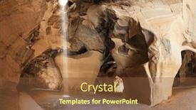  Presentation with cave - Presentation theme having sunbeam-in-the-ceiling-illuminates background and a tawny brown colored foreground