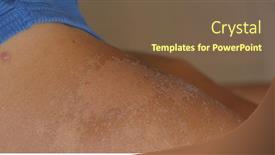  Presentation with skin - Presentation design with sunburned-skin-peeling-skin background and a tawny brown colored foreground