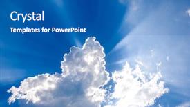  Presentation with sun breaking through clouds - Colorful slide deck enhanced with still life fashion trend stylish backdrop and a gray colored foreground