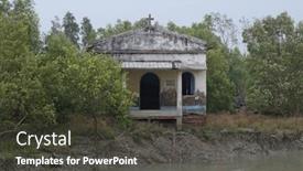  Presentation with christian church - Presentation theme with sundarbans-india-february-25-2020 background and a dark gray colored foreground