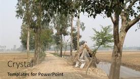  Presentation with village india - Presentation having sundarbans-india-january-18-2009 background and a coral colored foreground