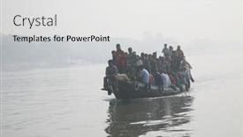  Presentation with rivers - Cool new theme with sundarbans-january-15-misty-morning backdrop and a white colored foreground