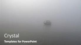  Presentation with india ganges - Theme with sundarbans-january-15-misty-morning background and a dark gray colored foreground