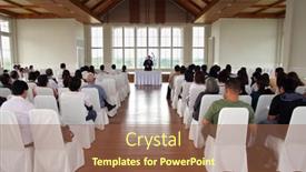  Presentation with community service - Slides with sunday-community-service background and a tawny brown colored foreground