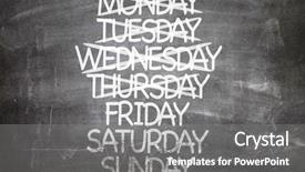  Presentation with holy week - PPT layouts having sunday school - days of week written background and a gray colored foreground