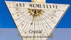  Presentation with ghetto gritty dark chicago city - Cool new presentation theme with past present future time moving - sundial in the city backdrop and a lemonade colored foreground