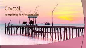  Presentation with serenity - Cool new PPT layouts with sundown serenity path backdrop and a lemonade colored foreground