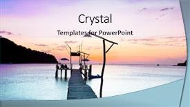  Presentation with serenity - Cool new theme with sundown serenity path to the night backdrop and a light blue colored foreground