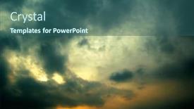  Presentation with strong wind - Beautiful PPT layouts featuring sundown the strong wind abstract backdrop and a ocean colored foreground