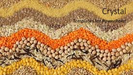  Presentation with grains - Beautiful presentation theme featuring sunflower rainbow - various seeds and grains close backdrop and a gold colored foreground